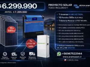 Proyecto Solar VICTRON 6kW – (5.8 kWp)