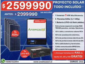 Proyecto solar 5k OFF GRID.
